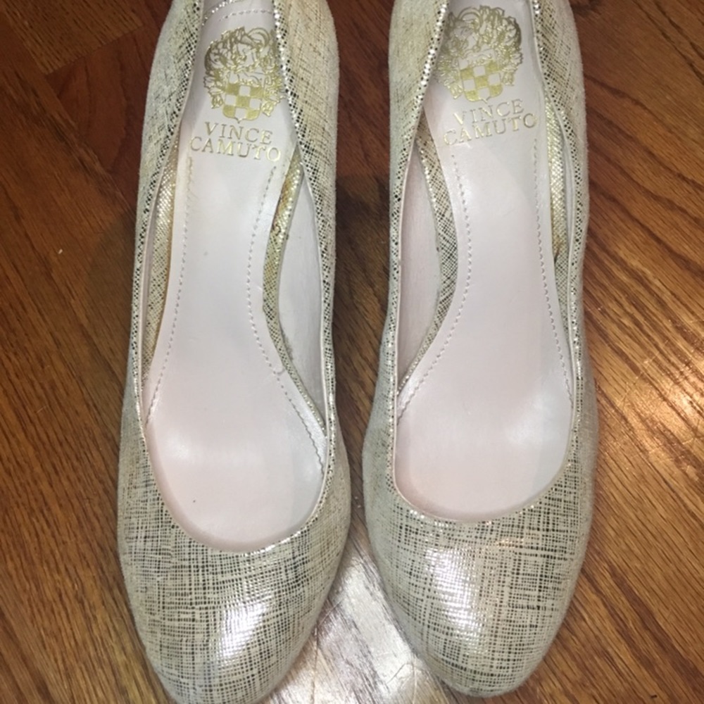 Vince Camuto Gold Zella Heel